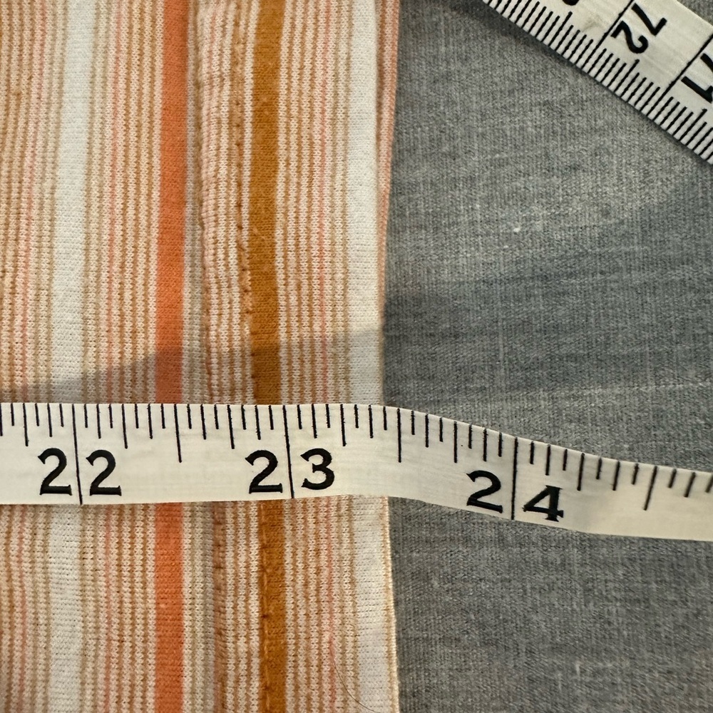 MTV Retro Orange and Cream Striped Tee - Picture 6 of 7